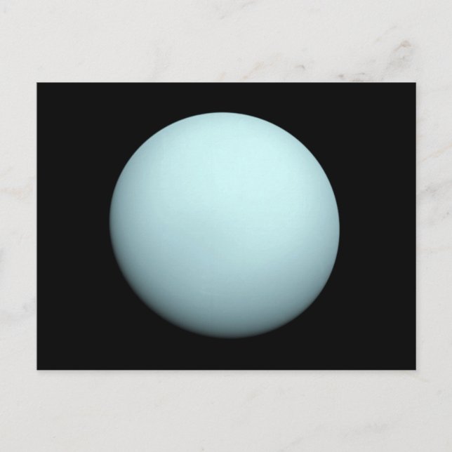 Rymdfoto av Planet Uranus Vykort (Framsida)