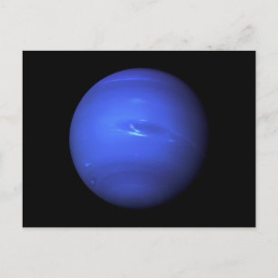 Rymdfoto Fullt Färg på Planet Uranus Vykort