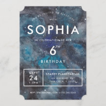 Rymdgalax på Blå Födelsedagsfest