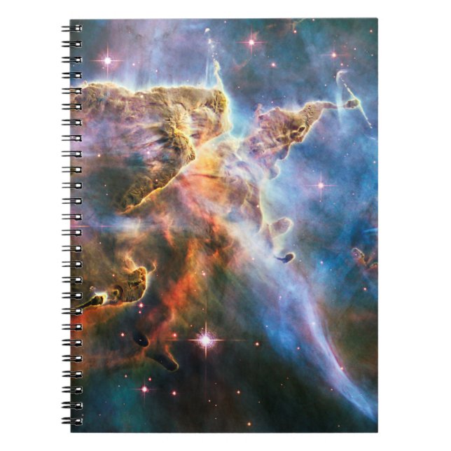 Rymdgalaxer nebuli. Universa stjärnor. Hubble NASA Anteckningsbok (Framsidan)