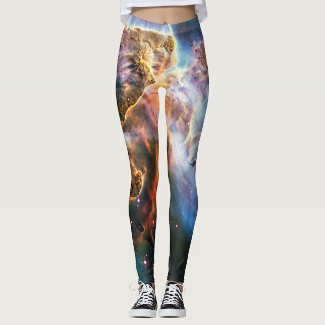 Rymdgalaxer nebuli. Universa stjärnor. Hubble NASA Leggings (Framsida)