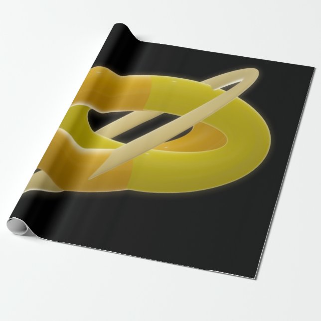 Rymdgel Mr Frakt Blob Presentpapper (Utrullad)
