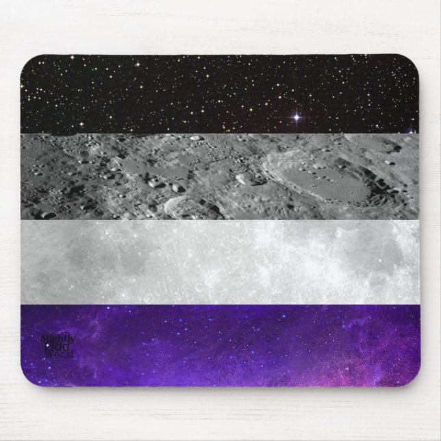 Rymdhäst - sexuellt Pride/ astronomi/ Galaxy/ Måne Musmatta (Framsidan)