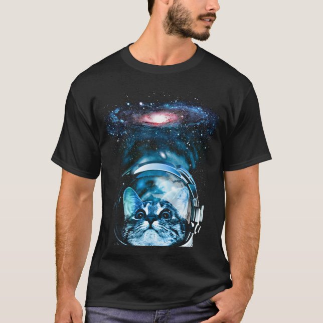 Rymdhus katt v2 t shirt (Framsida)