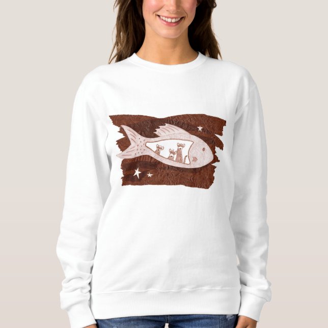 Rymdillrar Svettskjorta T Shirt (Framsida)
