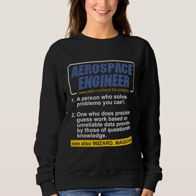 Rymdingenjör Definition Ordbok Substantiv Hum T Shirt (Framsida)