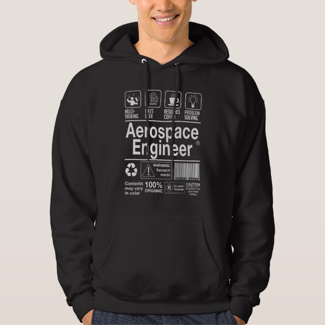 Rymdingenjör Hoodie (Framsida)