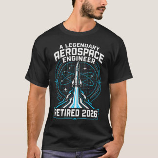 Rymdingenjör Pensionerad 2026 Raketvetenskap T Shirt