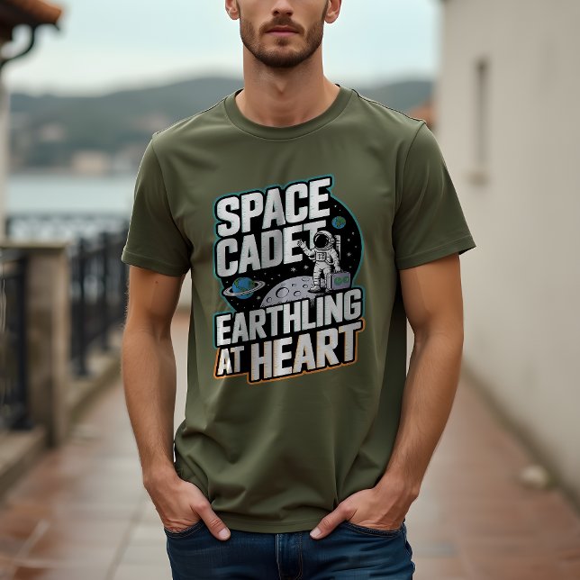 Rymdkadett, öronsköljning i hjärtat: Kosmisk astro T Shirt (Skapare uppladdad)