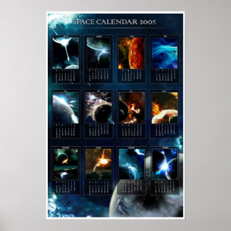 Rymdkalender 2005 poster