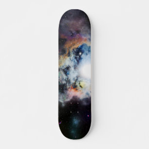 Rymdkanterna blinkar mini skateboard bräda 18,5 cm