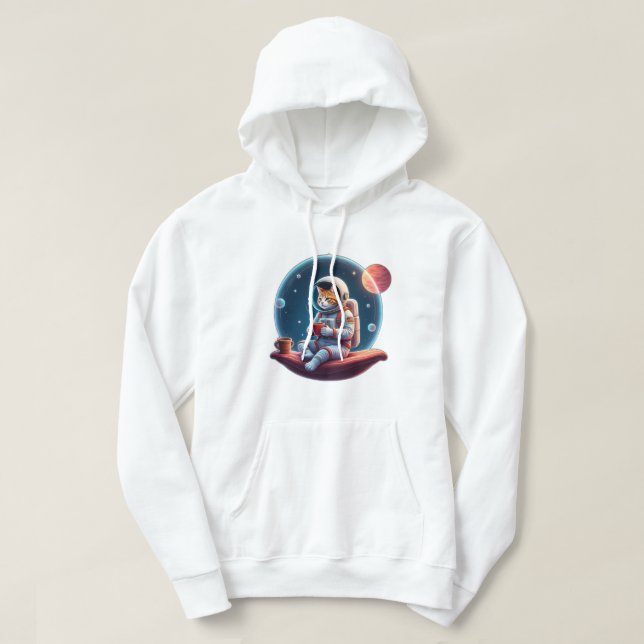 rymdkatt hoodie (Design framsida)