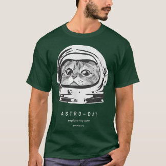 Rymdkattastronaut - Kat - komisk resning Astro Cat T Shirt