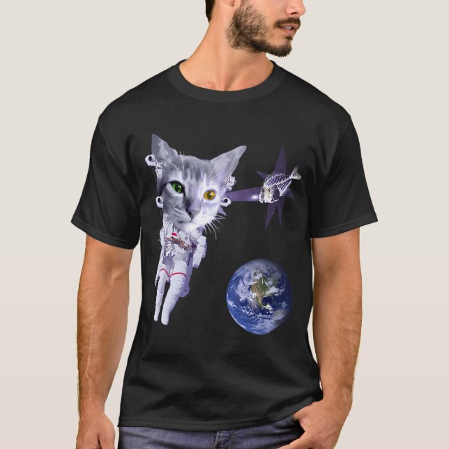 Rymdkatten. T Shirt (Framsida)