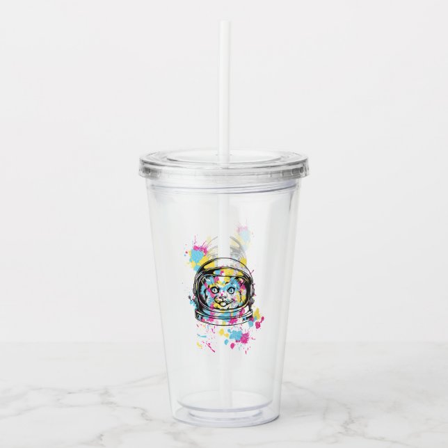 Rymdkatten Take Away Mugg (Framsida)