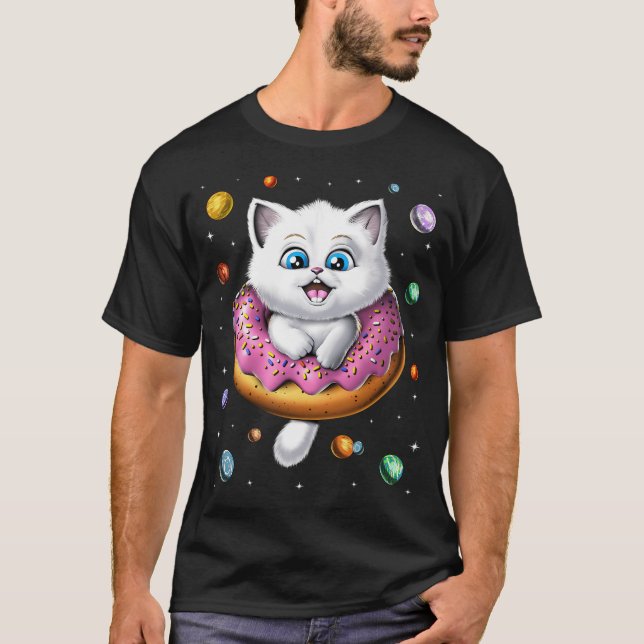 Rymdkattmunk T Shirt (Framsida)