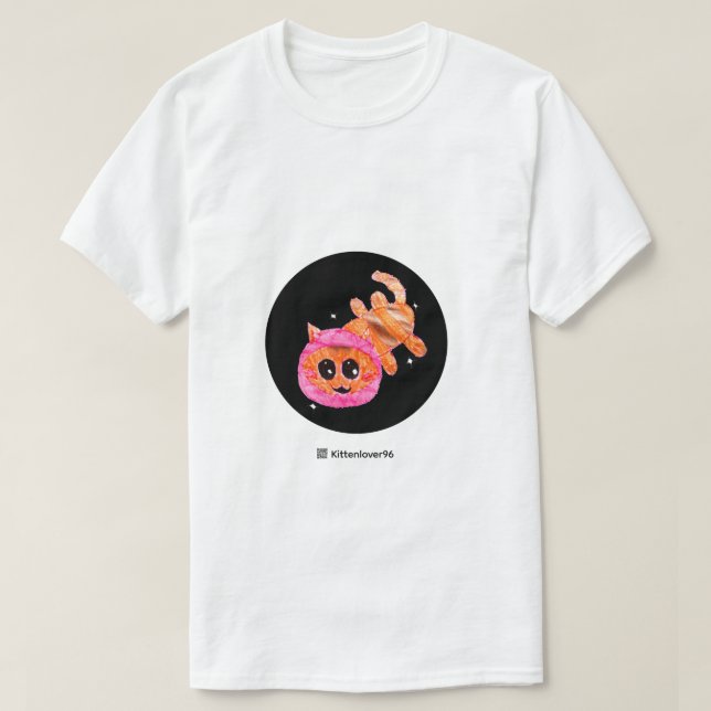 Rymdkattslogotyp T-Shirt (Design framsida)