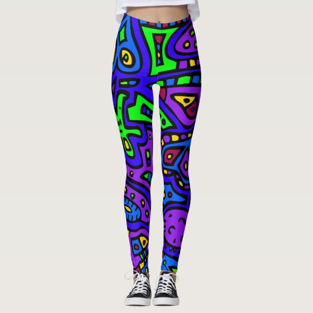Rymdklotter #2 leggings (Framsida)