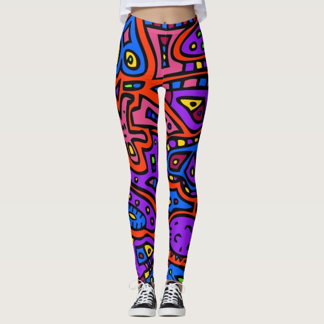 Rymdklotter #3 leggings (Framsida)