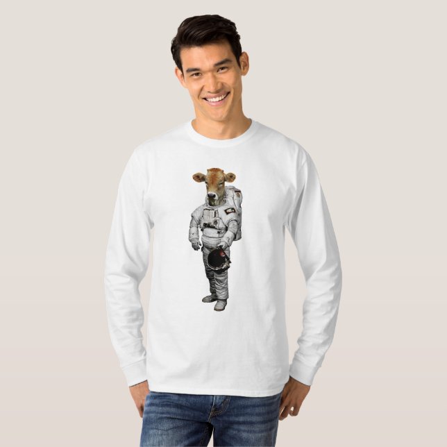 Rymdko Longärmad T-Shirt (Hel framsida)