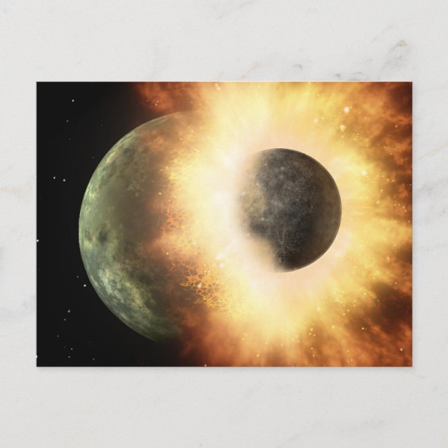 Rymdkollision Vykort (Framsida)