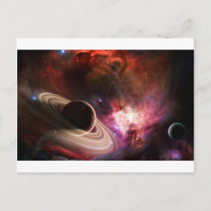 Rymdkonst Nebula planet Vykort