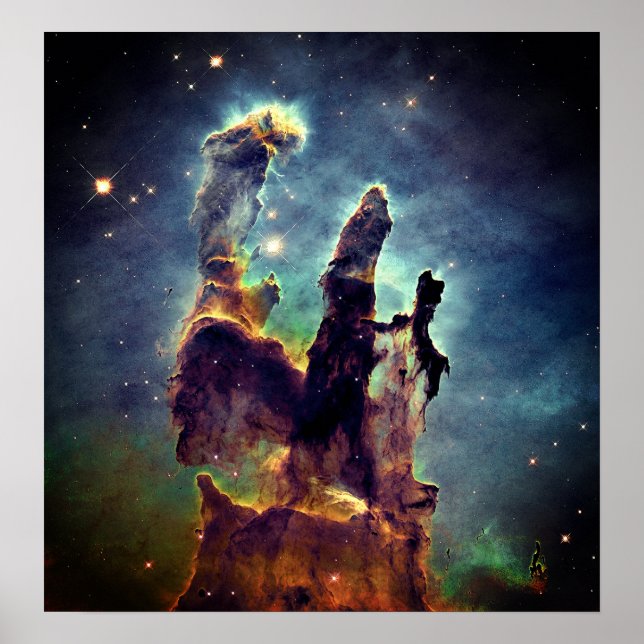 Rymdkonst på scenen poster (Framsidan)