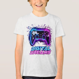 Rymdkonstkort med kritbräda för barn t shirt