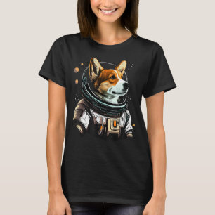 Rymdkorgi på Galaxy Astronaut Welsh T Shirt