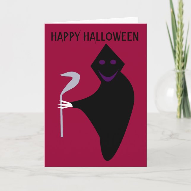 Rymdkort för Halloween-Anpassade Kort (Framsida)