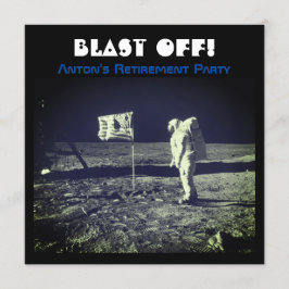 Rymdlandning Astronaut Månvandring Inbjudningar