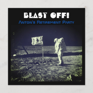 Rymdlandning Astronaut Månvandring Inbjudningar