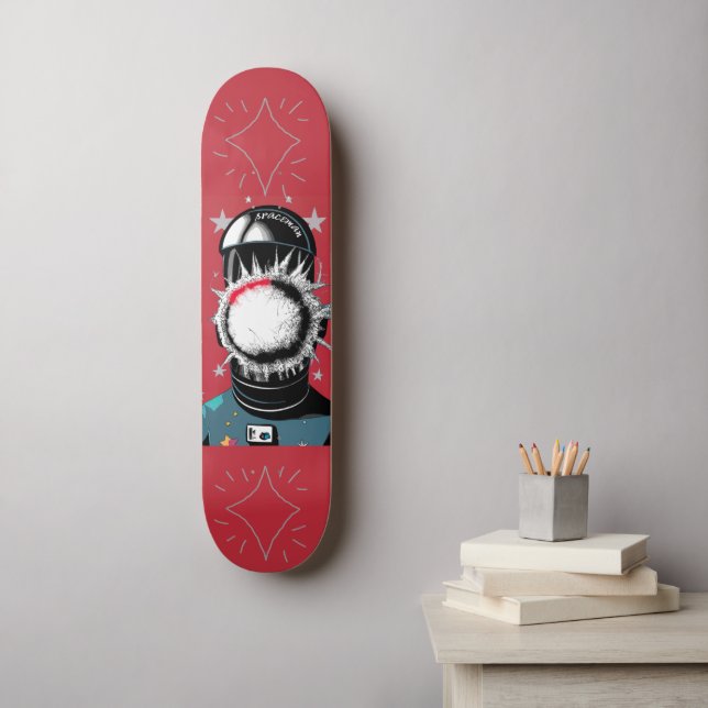 Rymdman Mini Skateboard Bräda 18,5 Cm (Väggkonst)