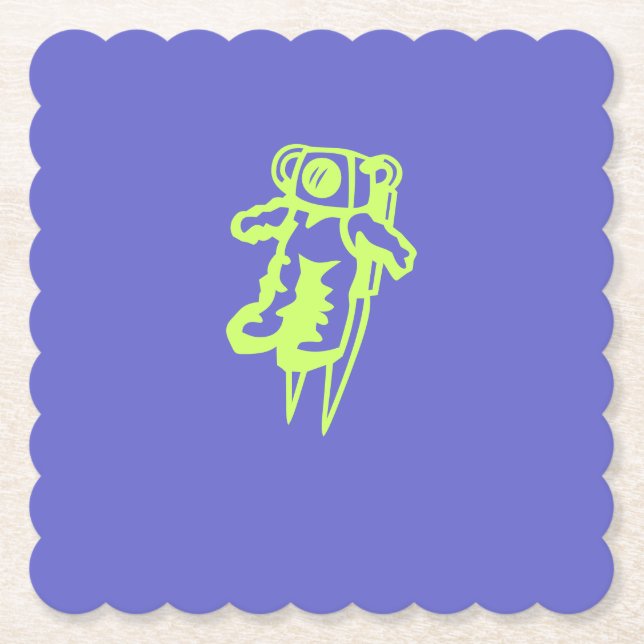 Rymdman Papper Underlägg (Framsida)