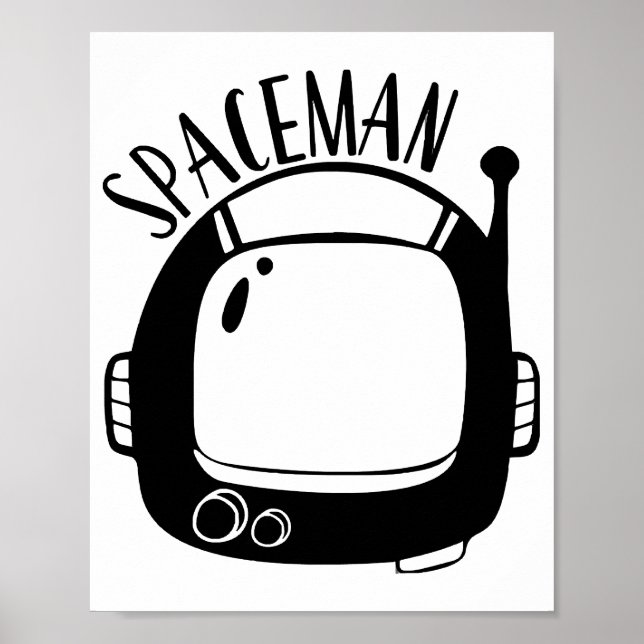 Rymdman Vintage Poster (Framsidan)