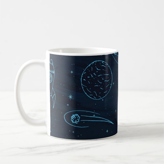 Rymdmönster Kaffemugg (Vänster)