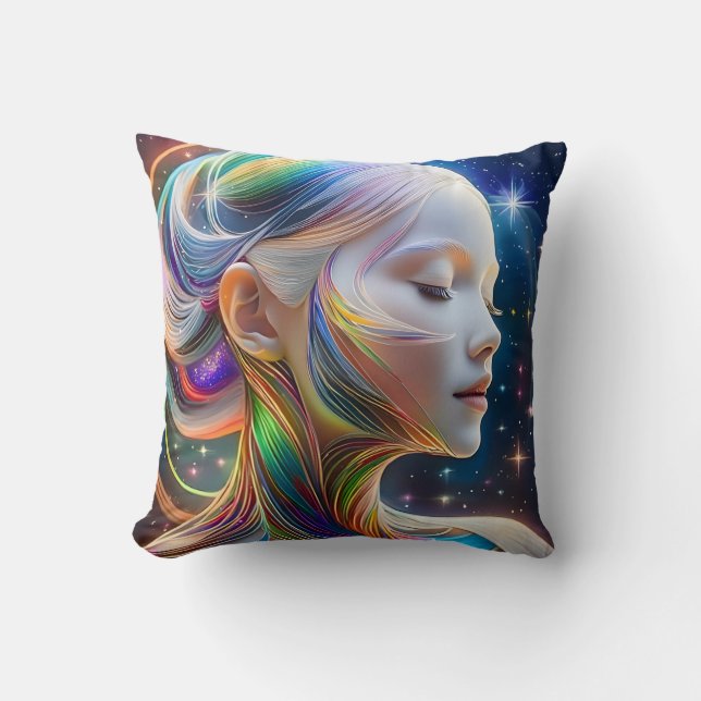 rymdmystiskt stort utrymme universum twinkling Cou Kudde (Framsida)