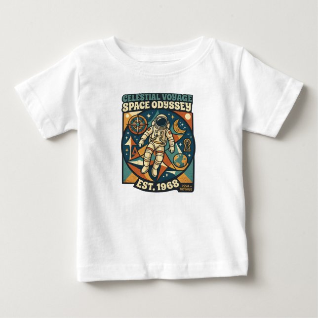 Rymdodyssé - Kosmisk Äventyr för Rymdälskare T Shirt (Framsida)