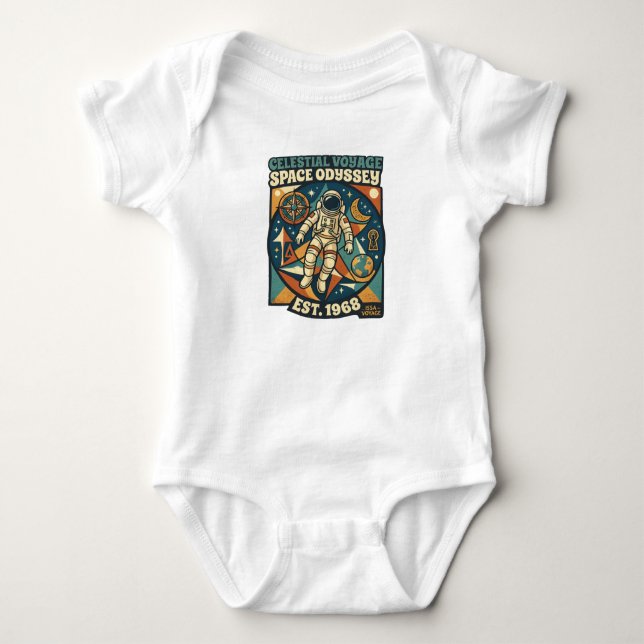 Rymdodyssé - Kosmisk Äventyr för Rymdälskare T Shirt (Framsida)