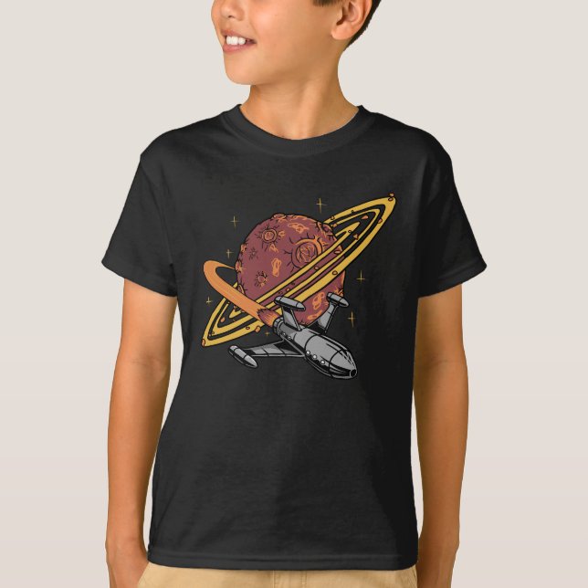Rymdodyssé: Saturnus Hemlighet T Shirt (Framsida)
