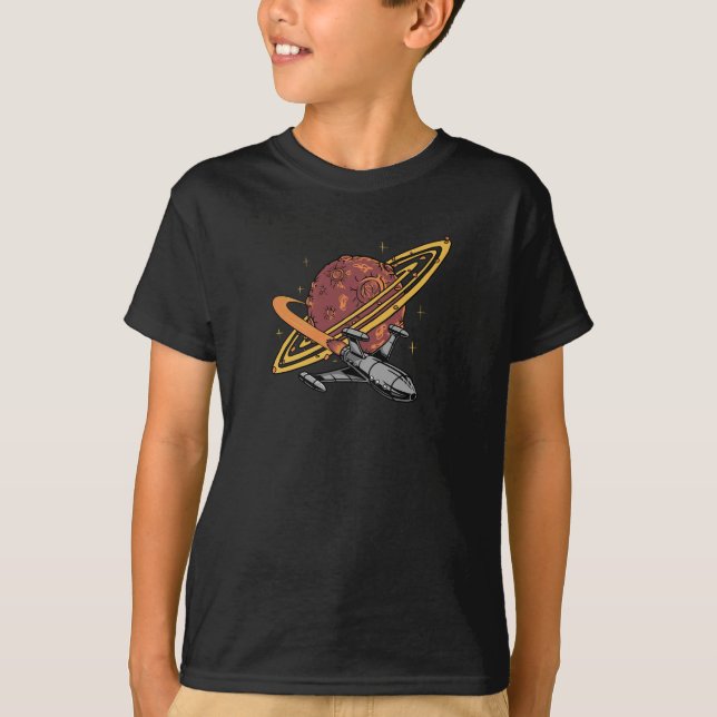 Rymdodyssé: Saturnus Hemlighet T Shirt (Framsida)