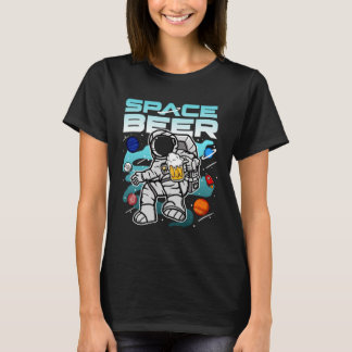 Rymdöl som dricker astronaut t shirt
