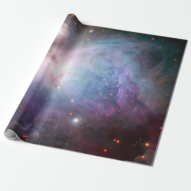 Rymdorientering Nebula Lila astronomi Presentpapper (Utrullad)