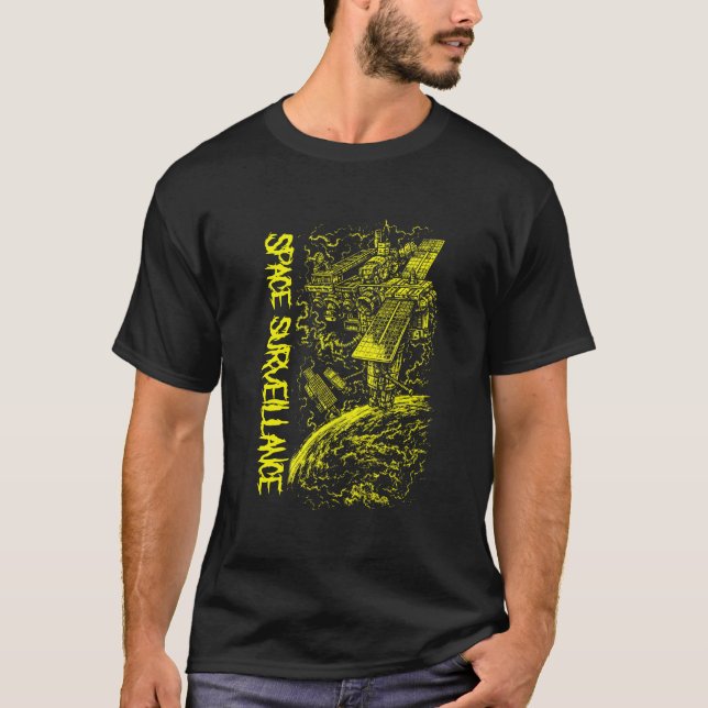 Rymdövervakning – Kommunikationsreläsatellit T Shirt (Framsida)