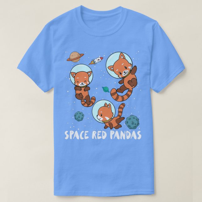 Rymdpandabaserad rymdfarkostgåva t shirt (Design framsida)
