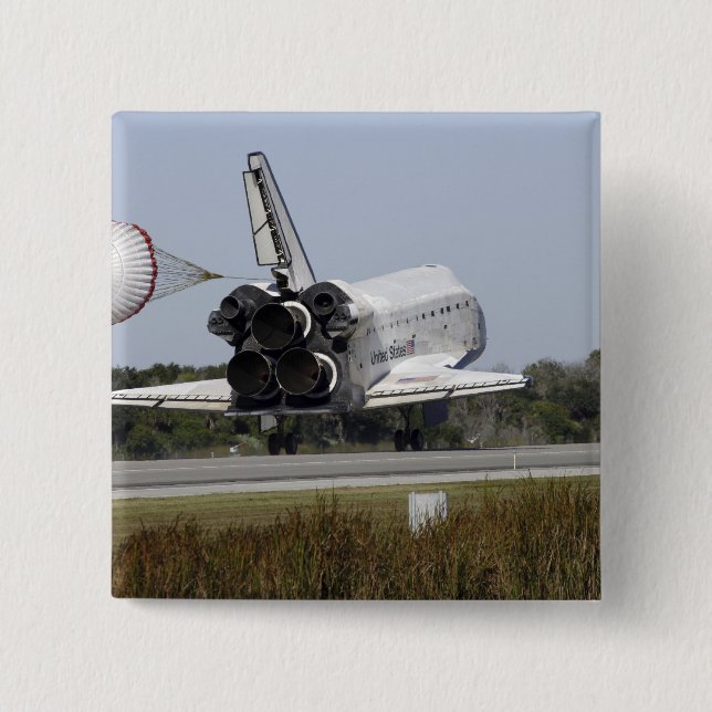 Rymdpendeln Atlantis upprullar sin dragkedja 2 Knapp (Framsida)