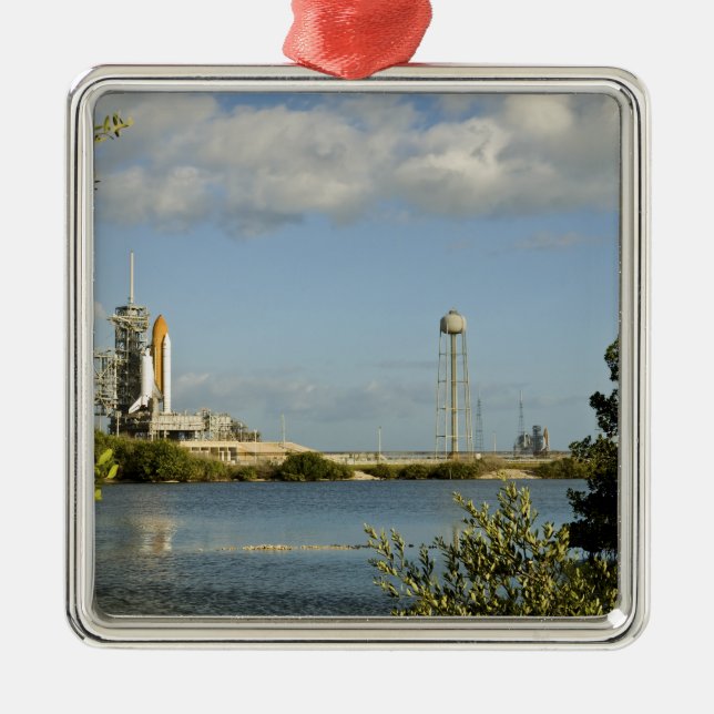 Rymdpennatlantis och Endeavor Julgransprydnad Metall (Framsidan)