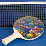 Rymdpingpongpaddel 2 vid Tävling Pingisracket<br><div class="desc">Rymdpingpongpaddlar från Tävling är avsedda för pingpongspelare som är intresserade av rymd,  vetenskap och Sci-Fi,  tävla och eller popkonst. Rymden Tävling är Steamy Raimon digitala konst.</div>