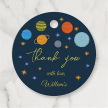 Rymdplaneter Galaxy Stars Boy Baby Shower Gift