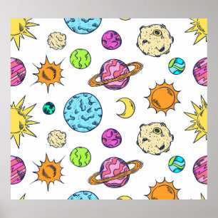 Rymdpunkter - Kosmisk bakgrund Poster